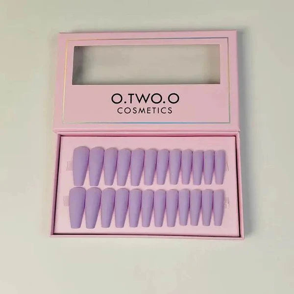 O.TWO.O Magenta Nail Art 24 Pcs