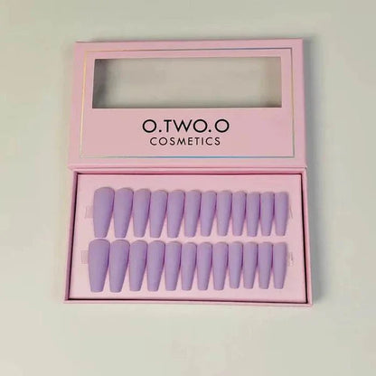 O.TWO.O Magenta Nail Art 24 Pcs