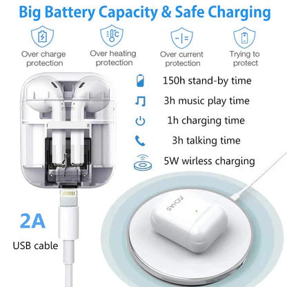 Airpods TWS 12 black Mini Bluetooth Wireless Headset