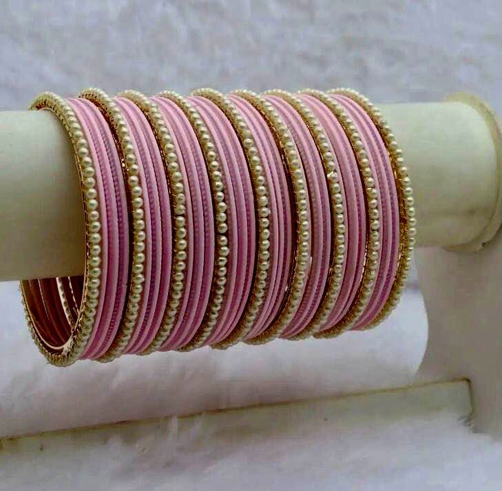 velevt bangles set for ladies with moti churriyan _ Trendy elegant 15 picecs bangles set for women glass velvet bangles set unique desgin