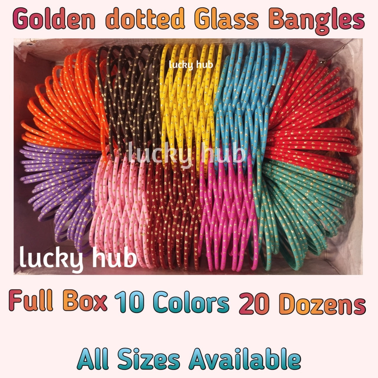 Jewellery for girls , trendy matt golden doted Glass bangles for girls and women | full box