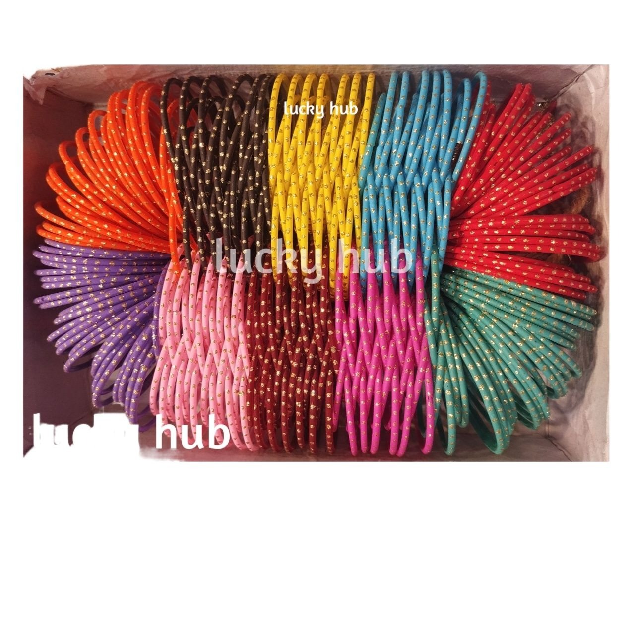 Jewellery for girls , trendy matt golden doted Glass bangles for girls and women | full box